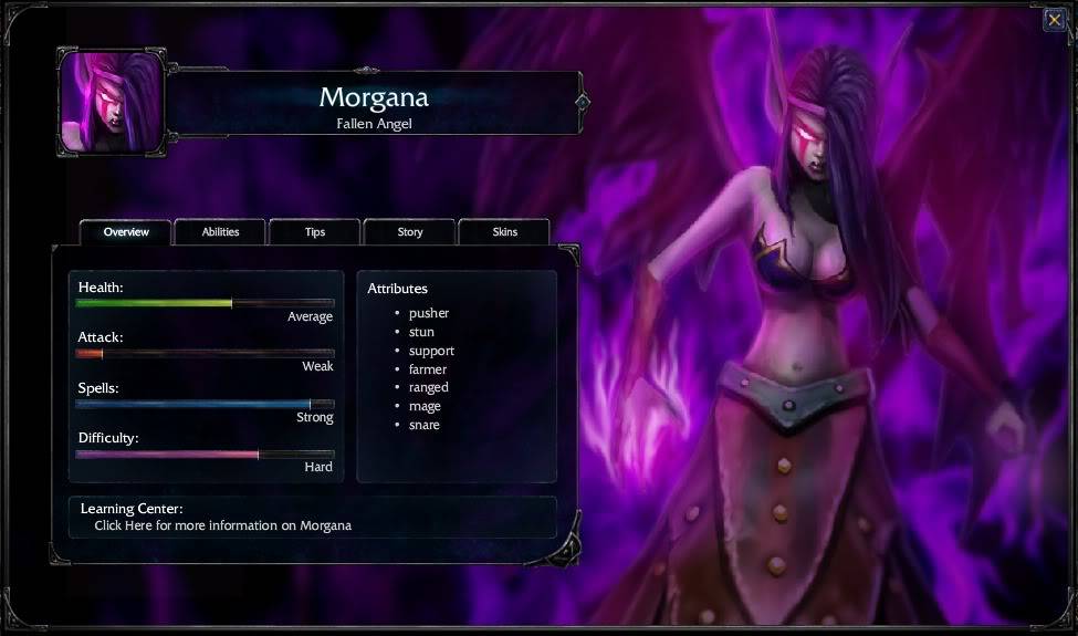 League Of Legends Inedito: Todos los Heroes Morgana