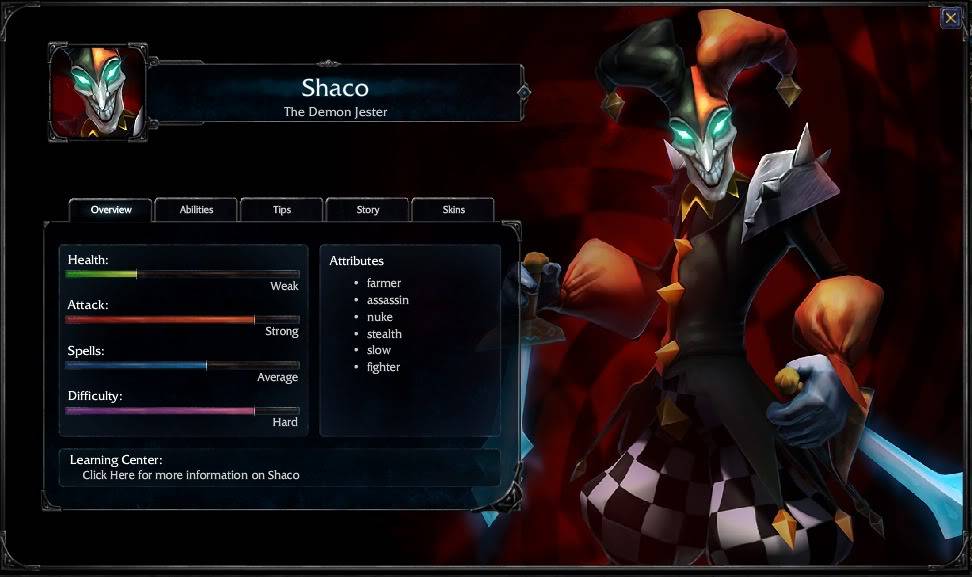 League Of Legends Inedito: Todos los Heroes Shaco