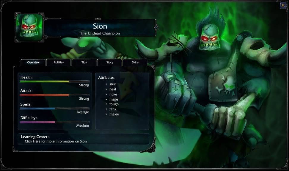 League Of Legends Inedito: Todos los Heroes Sion