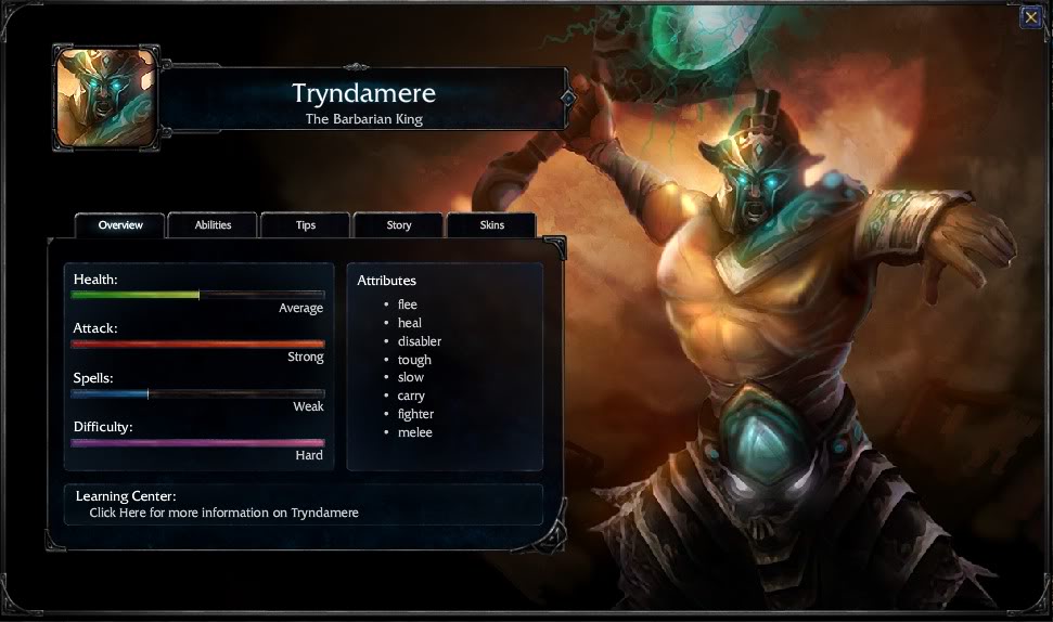 League Of Legends Inedito: Todos los Heroes Tryndamere