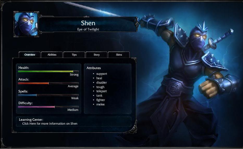 League Of Legends Inedito: Todos los Heroes Shen