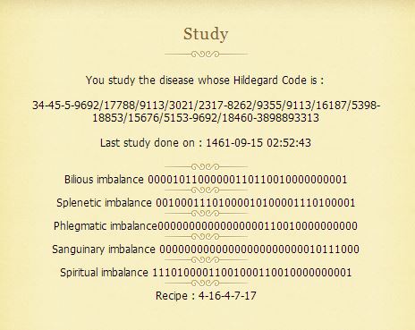 réflexions sur le mystére d'Hildegarde Code1