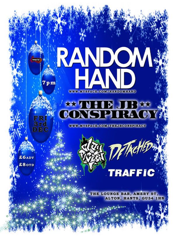 Random Hand at The Lounge Bar, Alton on 3rd Dec 3rd-Dec-10