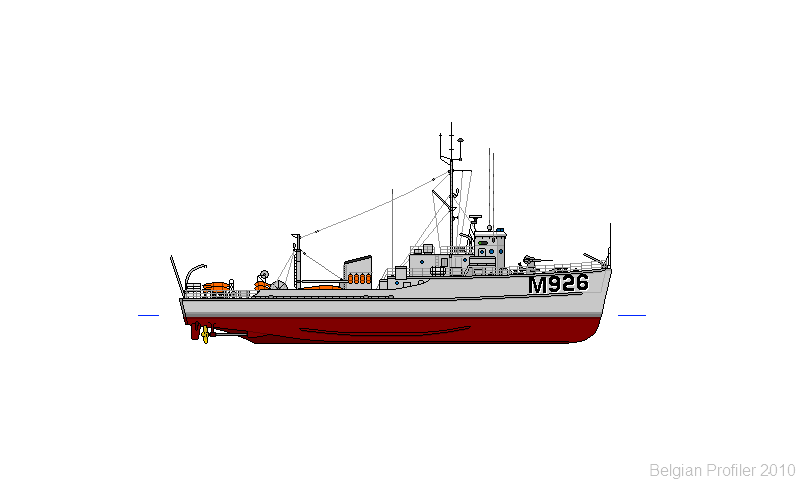 PROFILS (10 pixels / Mètre) Minesweepers MSC M926MechelenModernised