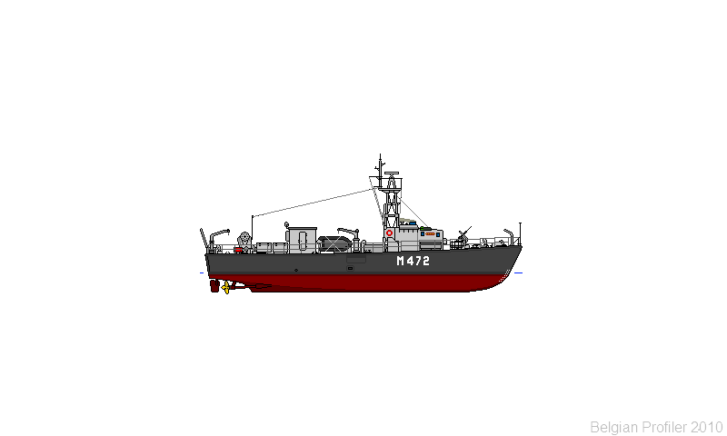 PROFILS (10 pixels / Mètre) Minesweepers MSI M472KortrijkLate