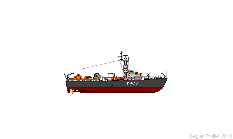 PROFILS (10 pixels / Mètre) Minesweepers MSI M473LokerenLate