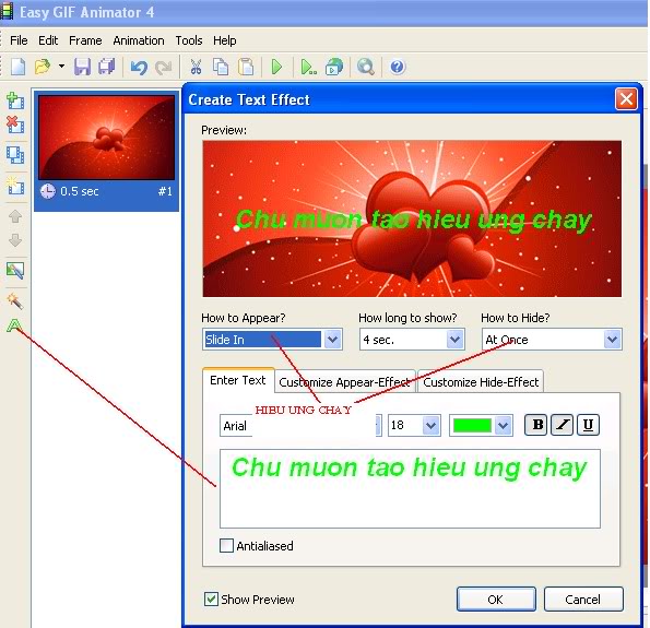 Làm chữ chạy với Easy gif 8de060a5