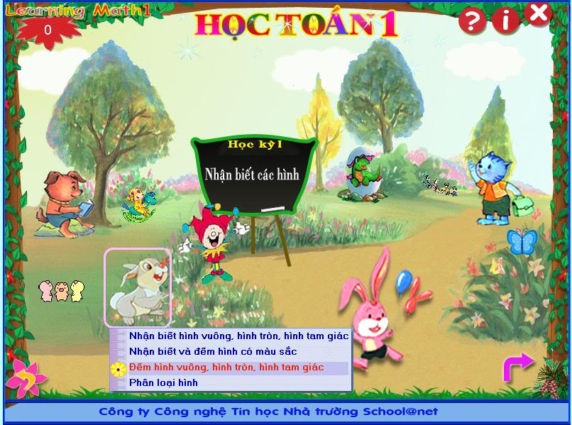 Học toán 1 + 2 + 3 + 4 + 5 Schoolnet 51