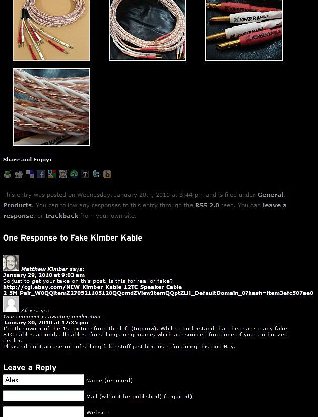 Fake Kimber Kable Kimber_blog