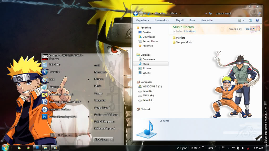  [Win7 Theme] Naruto & Gaara 2-4