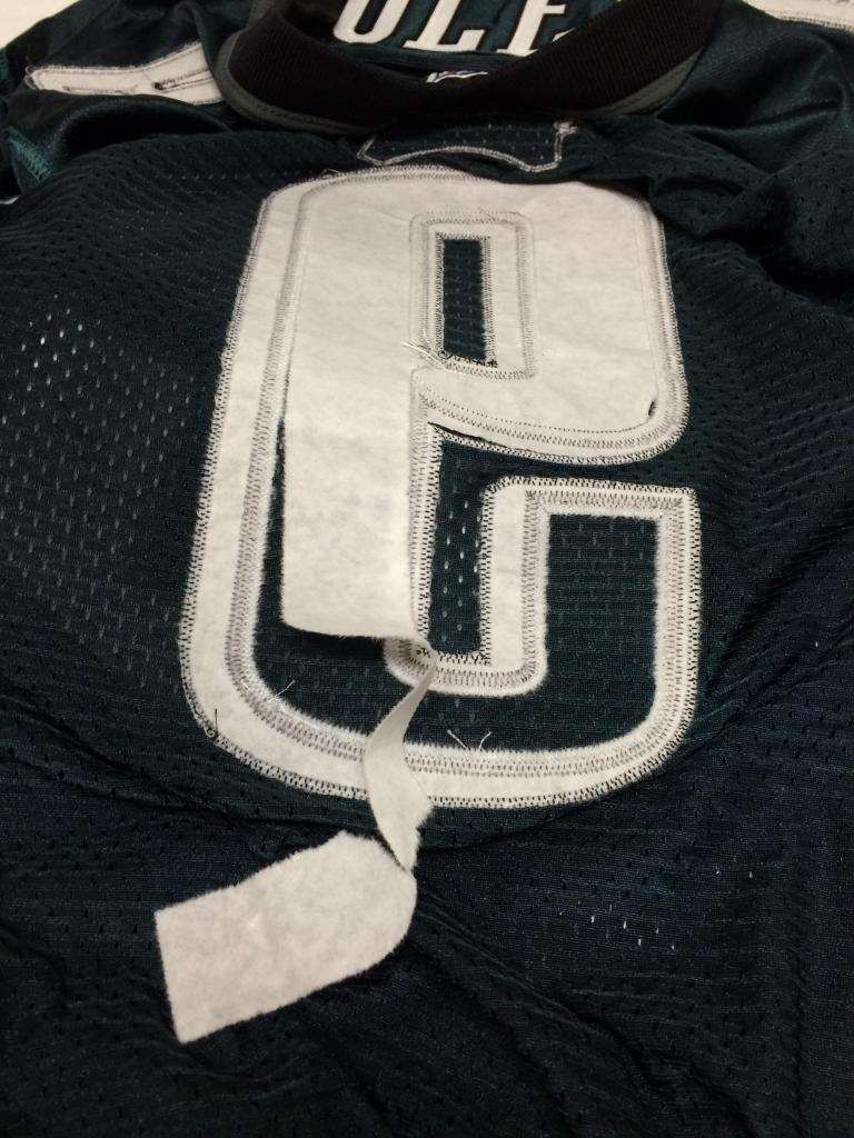 Is the fabric liner inside the numbers supposed to peel off? Image-3