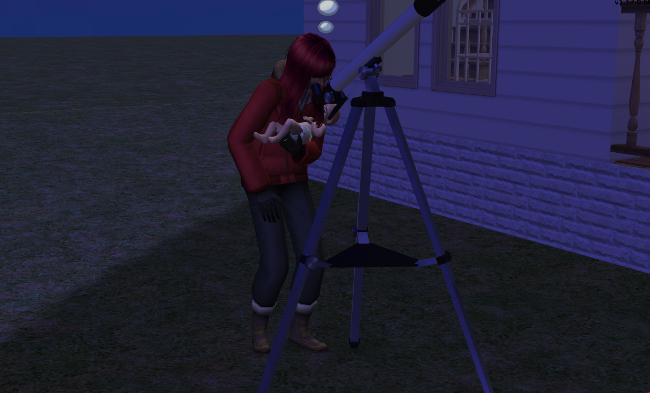 Strange Game Occurrences ... You are now entering the Twilight Zone. - Page 11 Telescope_HoldingBaby2_zpsjtyzpc1r