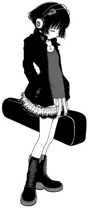 الانمي اسود Black_and_white_emo_anime_girl