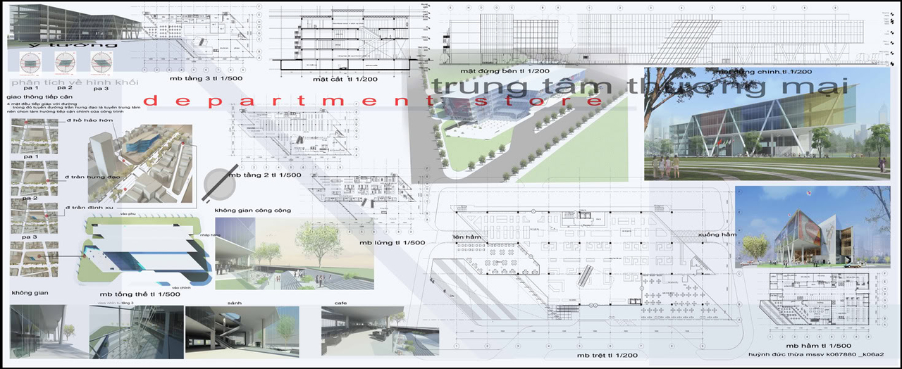 Trung tâm thương mại - Mẫu tham khảo Đồ án kiến trúc Nguồn: hoathat.info Resiz1e-1