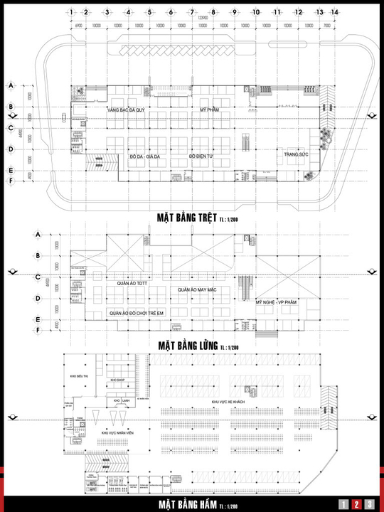 Trung tâm thương mại - Mẫu tham khảo Đồ án kiến trúc Nguồn: hoathat.info To2copy