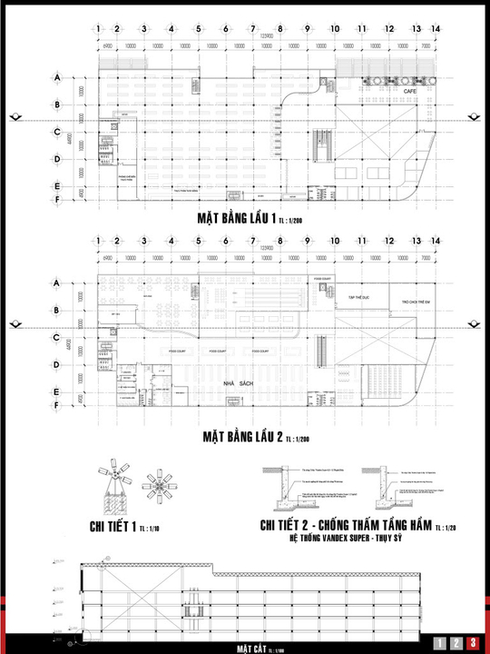 Trung tâm thương mại - Mẫu tham khảo Đồ án kiến trúc Nguồn: hoathat.info To3copy