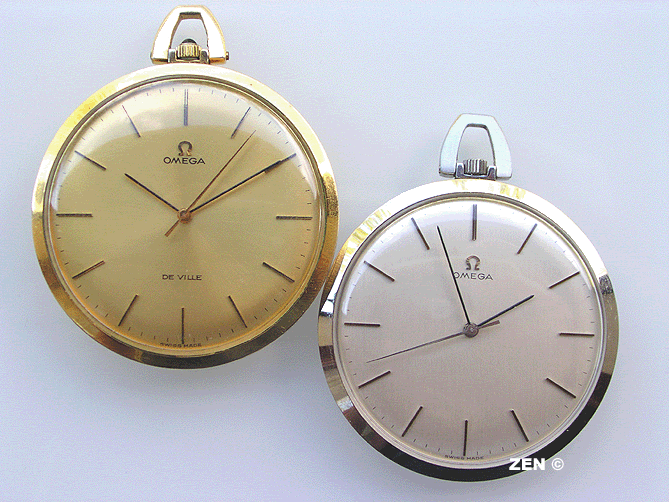 Calibres de montres bracelets dans des boitiers de poche Omegaduode601