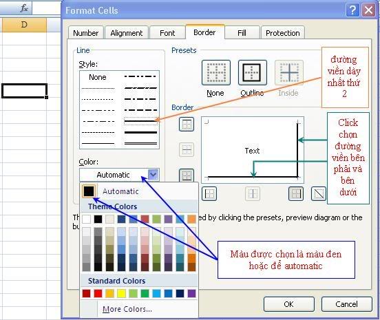 Tạo hiệu ứng 3D trong các bảng tính hay các ô 22-01