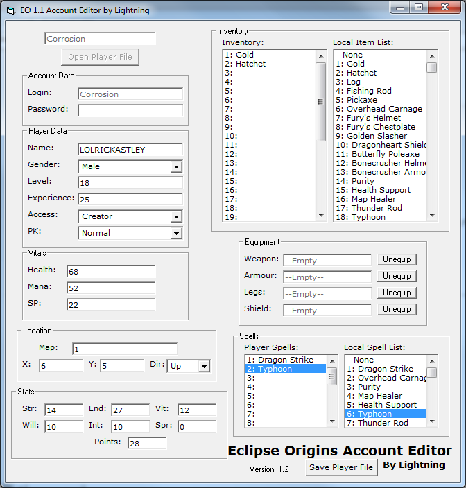[Eclipse Origins] Conta Editor v1.2  12screenie