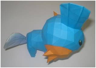 PaperCraft for kid ^^~ Mudkip4