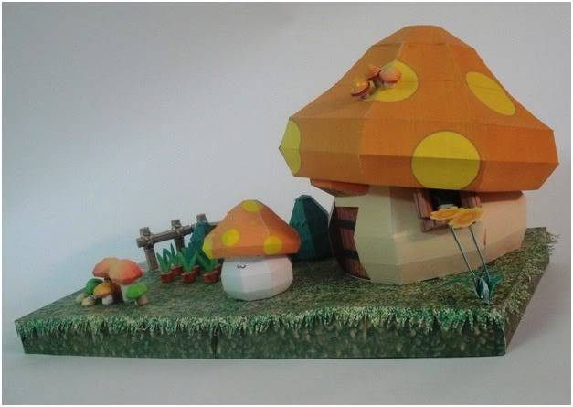 PaperCraft for kid ^^~ - Page 2 MushroomHouse2