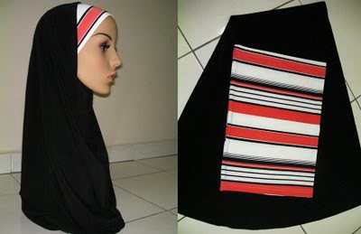 TUDUNG SYRIA & BLOUSE COTTON BERSULAM: GRAB LAUNCHING PROMOTION AT ayucouture.blogspot.com  000-BLACKOREN