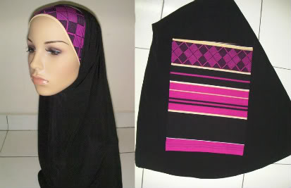 TUDUNG SYRIA & BLOUSE COTTON BERSULAM: GRAB LAUNCHING PROMOTION AT ayucouture.blogspot.com  000-BLACKPURPLE-1