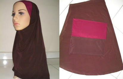 TUDUNG SYRIA & BLOUSE COTTON BERSULAM: GRAB LAUNCHING PROMOTION AT ayucouture.blogspot.com  000-BROWN-1
