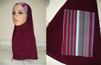 TUDUNG SYRIA & BLOUSE COTTON BERSULAM: GRAB LAUNCHING PROMOTION AT ayucouture.blogspot.com  000-MAROON