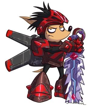 Sparkster: Rocket Knight Adventures! Axel_gear_by_djchowdergenogod21-d31l3cd