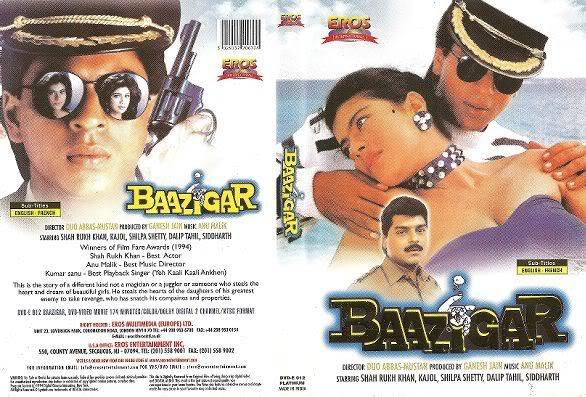 BAAZIGAR (1.993) con SRK + Jukebox + Vídeos Musicales + Sub. Español BaazigarDVDCover