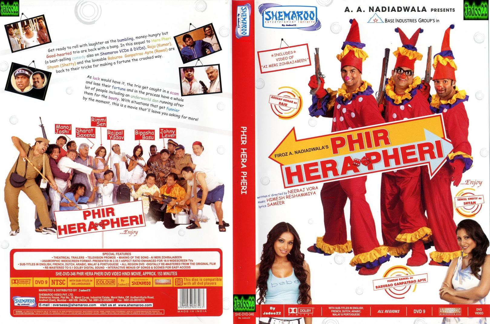 PHIR HERA PHERI (2.006) con AKSHAY KUMAR + Sub. Español  PhirHeraPheri