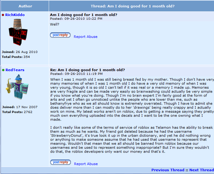 Roblox forums are the worst on the internet. Roblox5