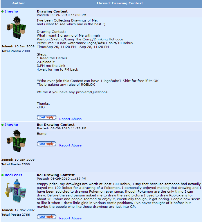 Roblox forums are the worst on the internet. Roblox7