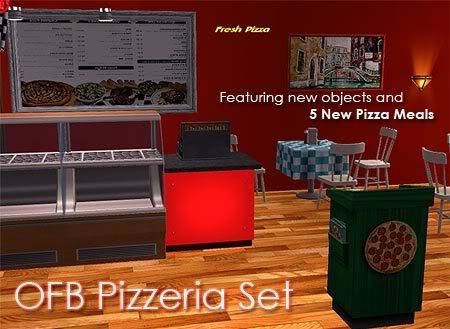 Conjunto de artigos para lote comunitário (Pizzaria) - Cocosims OFB pizzeria set Cocosims_ts2_ofb_pizzeria_set