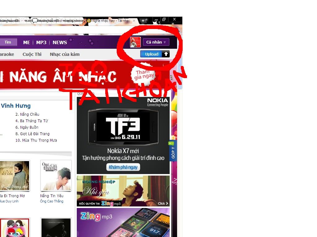 Hướng dẫn post nhạc từ mp3.zing Untitled123