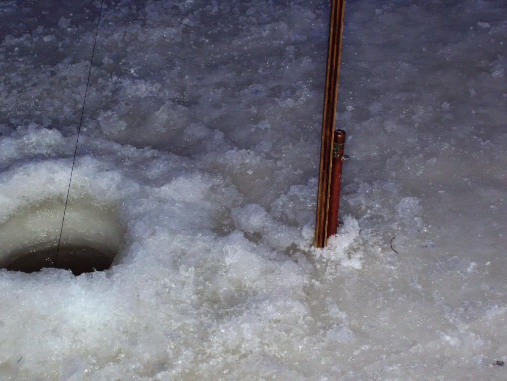 ATTENTION PERCUTANTE..innovation dans la pêche sur la glace. PieddeBrimbale