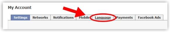Mengubah Setting Bahasa Facebook 2-1
