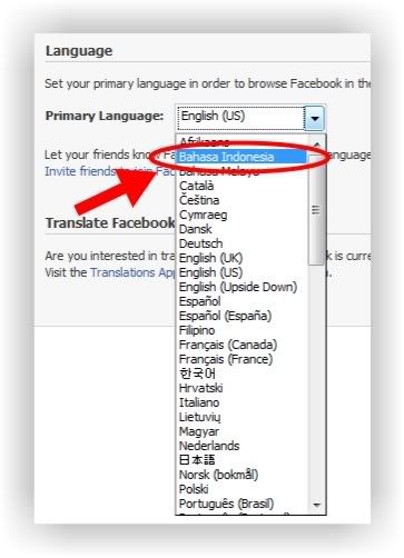 Mengubah Setting Bahasa Facebook 3-1