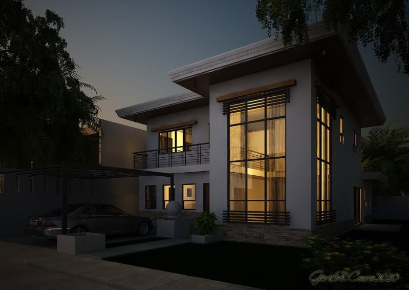 Two Storey Exterior (updated with night scene) Ns2copy