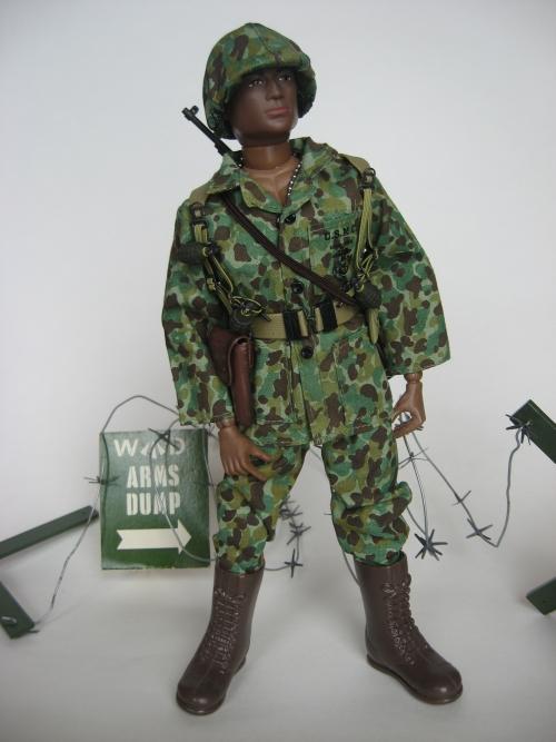 Two Masterpiece GI Joes with New Clothes Marine