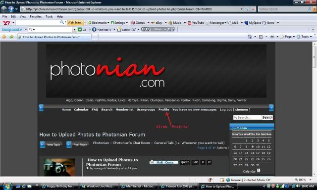 How to Upload Photos and create avatar in Photonian Forum Test1