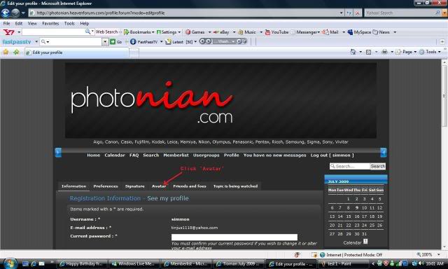 How to Upload Photos and create avatar in Photonian Forum Test2