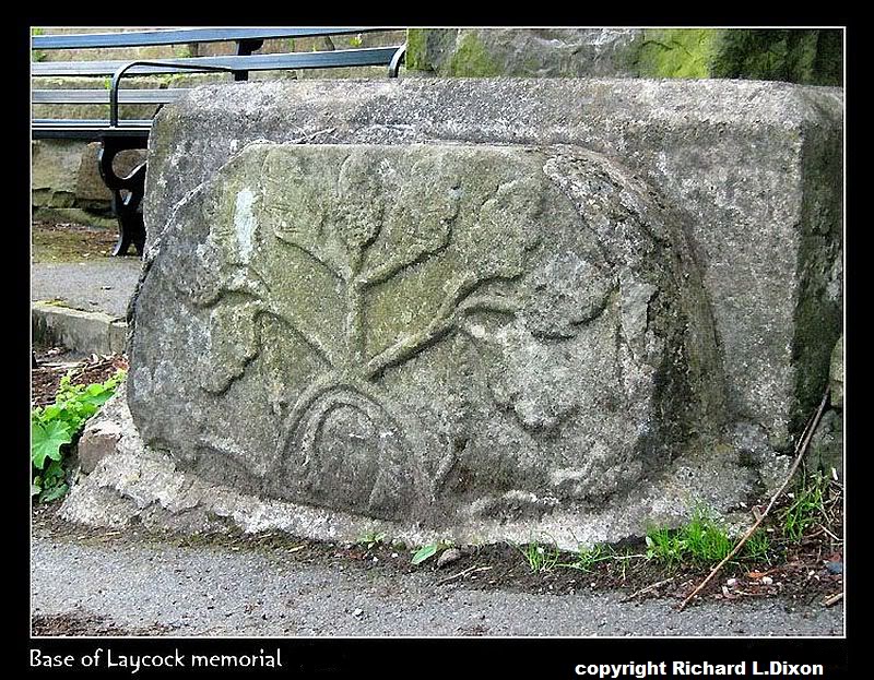 Stone in Marsden Park, Marsden, West Yorkshire Base_laycock_mem_01_Sm