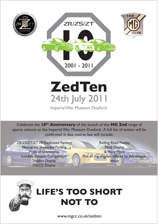 ZedTen - 10th Anniversary Event - 24th July 2011 ZedTenFlyer