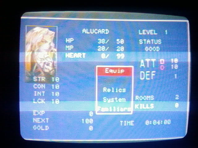 Glitch interessante causado por gameshark Richter/Alucard Gs8