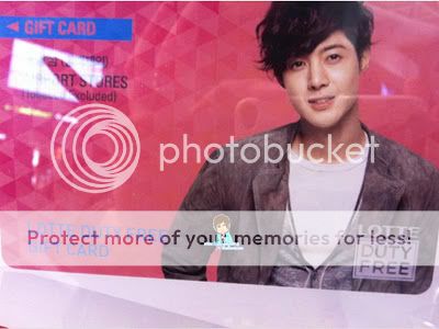 [random] Kim Hyun Joong - Lotte Duty Free Gift Card  Gc