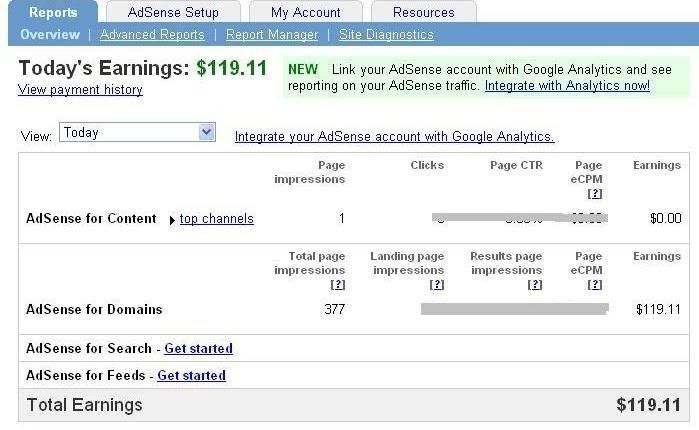 $100+ in adsense for domain (AFD) Untitled