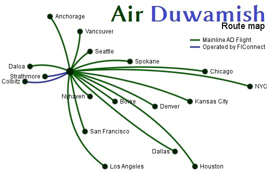 Air Duwamish Route Map Duwamishmap