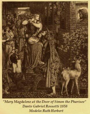 CORRESPONDENCIA PRIVADA ENTRE DANTE GABRIEL ROSSETTI Y JANE BURDEN MORRIS - Página 8 66louisaruthherbertMaryMagdaleneattheDoorofSimonthePharisee1858